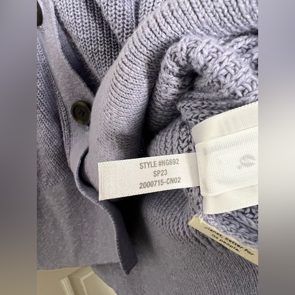 NWOT Madewell Purple Button Front Knit Oversized Cardigan Sweater Sz XXS - Picture 10 of 10